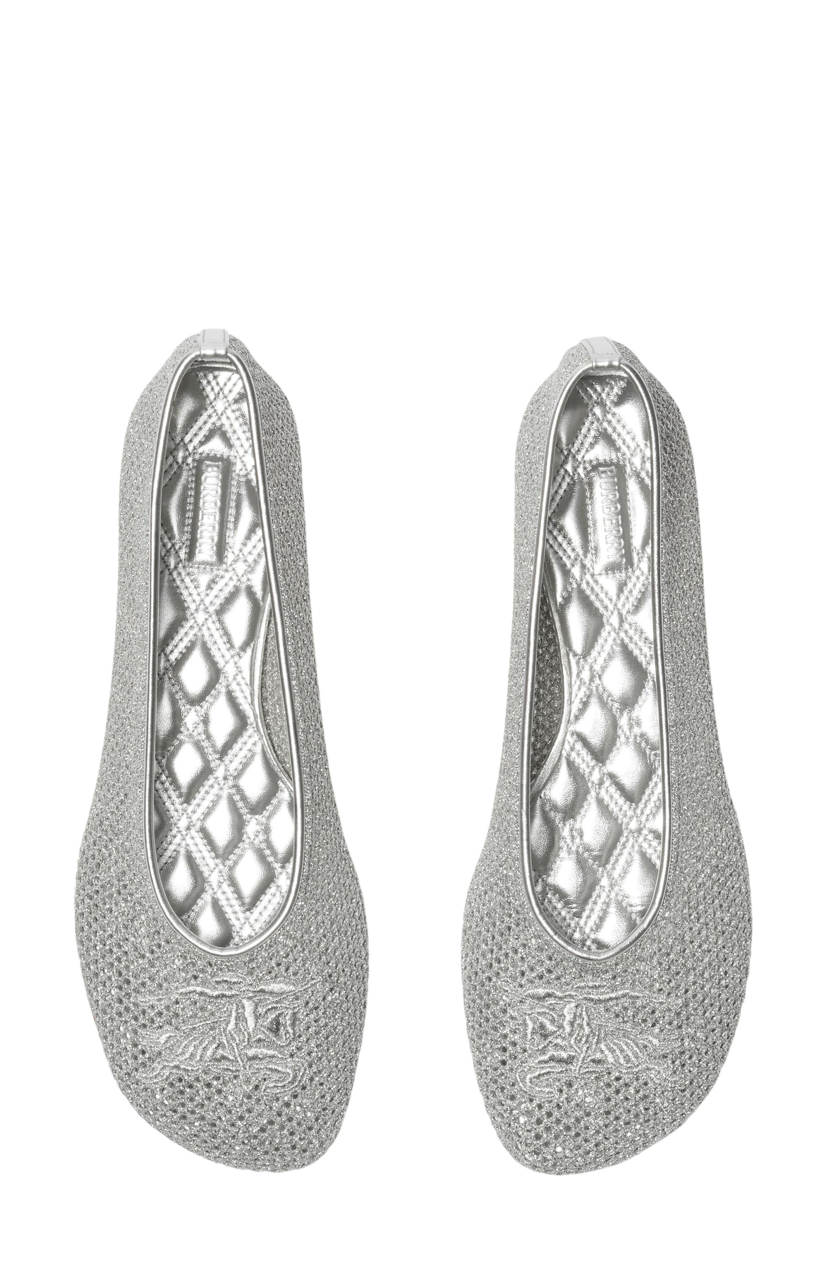 Burberry EKD Mesh Ballerina Flat, Alternate, color, 