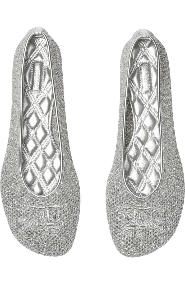 Burberry EKD Mesh Ballerina Flat, Alternate, color,