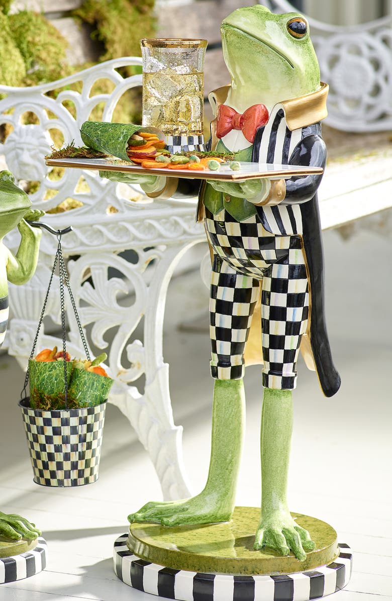 MACKENZIE CHILDS Fergal The Frog Butler Figurine, Alternate, color, Multi