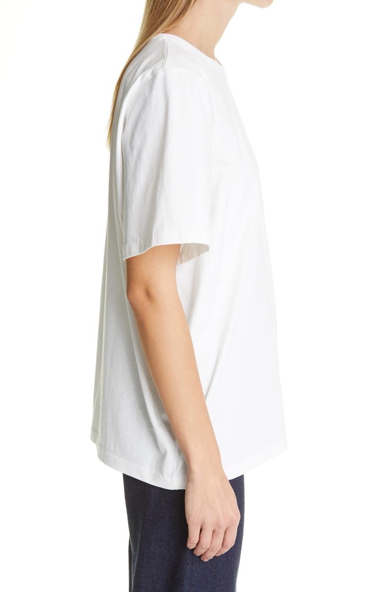 TOTEME Oversize Organic Cotton T-Shirt, Alternate, color, Off-White