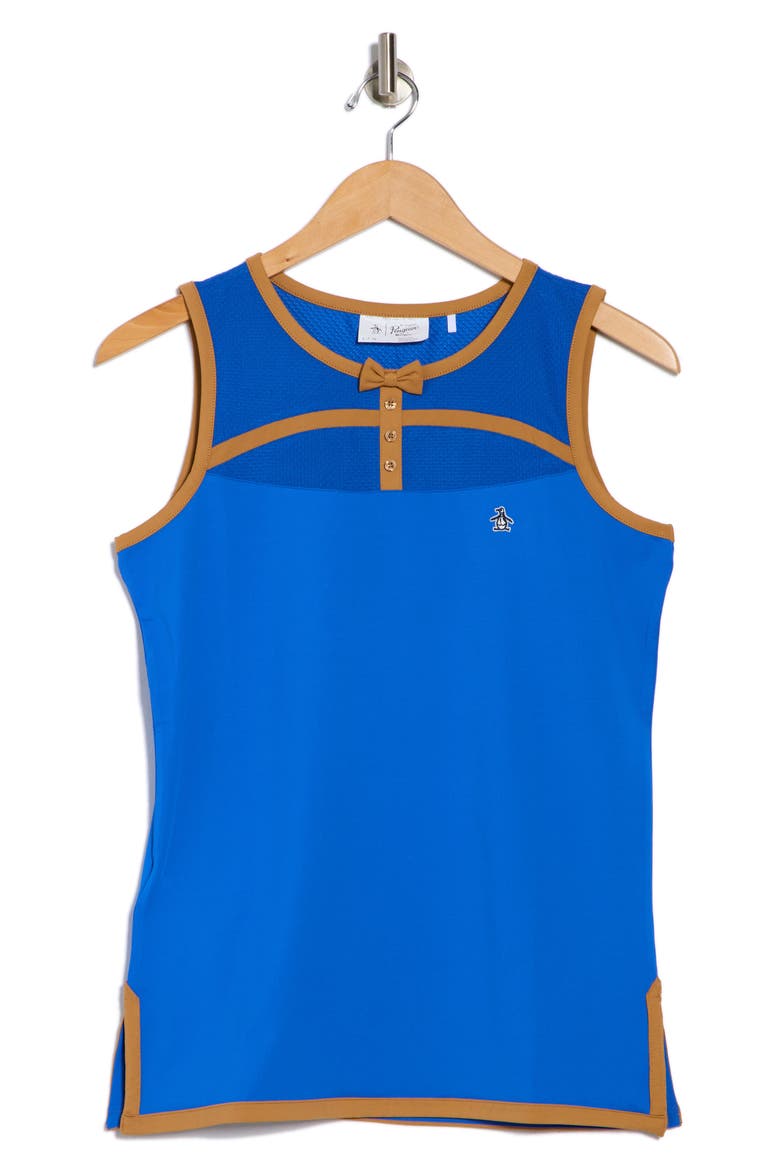 Bow Mixed Media Tank, Alternate, color, NAUTICAL BLUE
