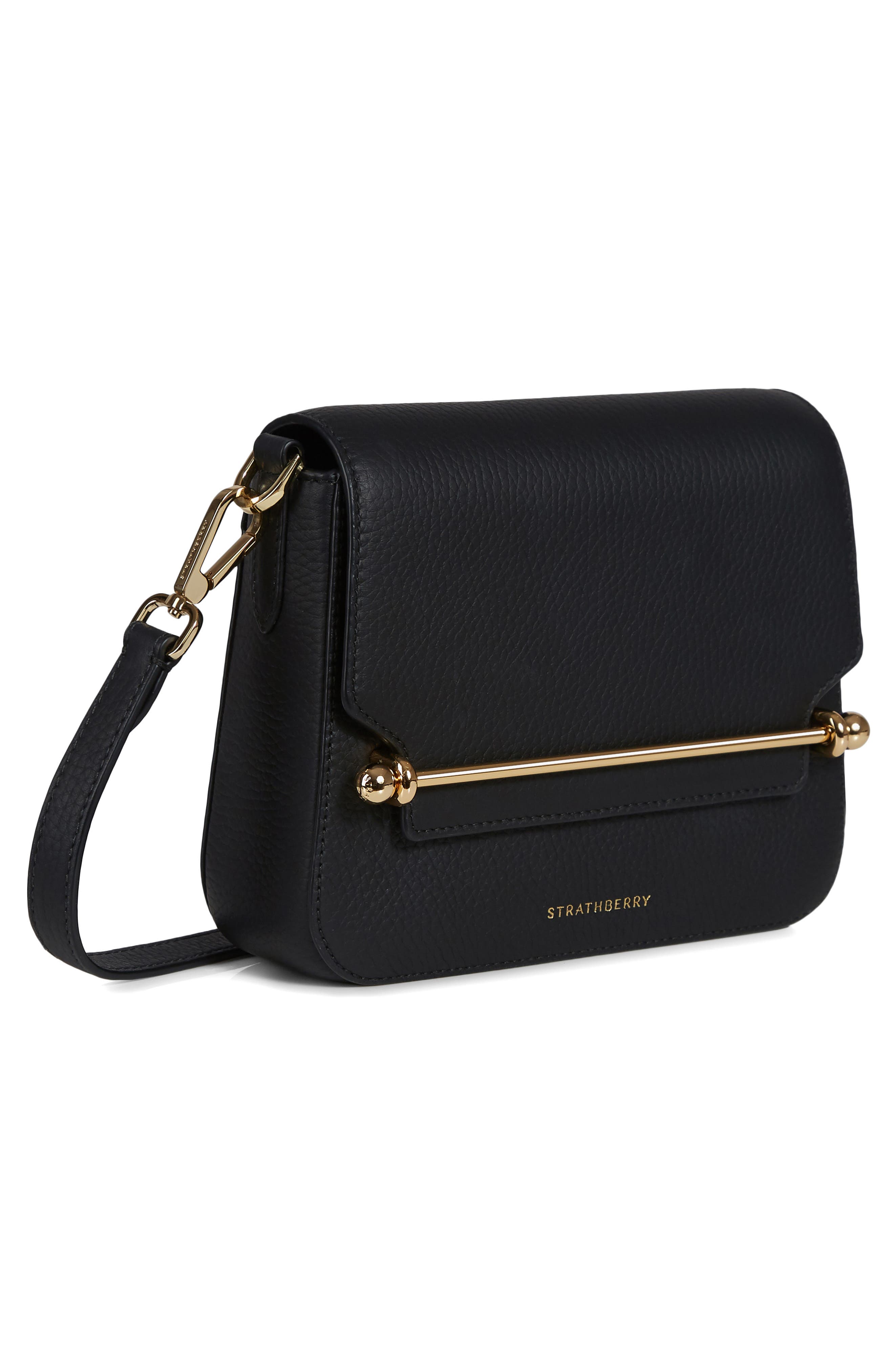 Strathberry Ace Mini Leather Crossbody Bag, Alternate, color, 
