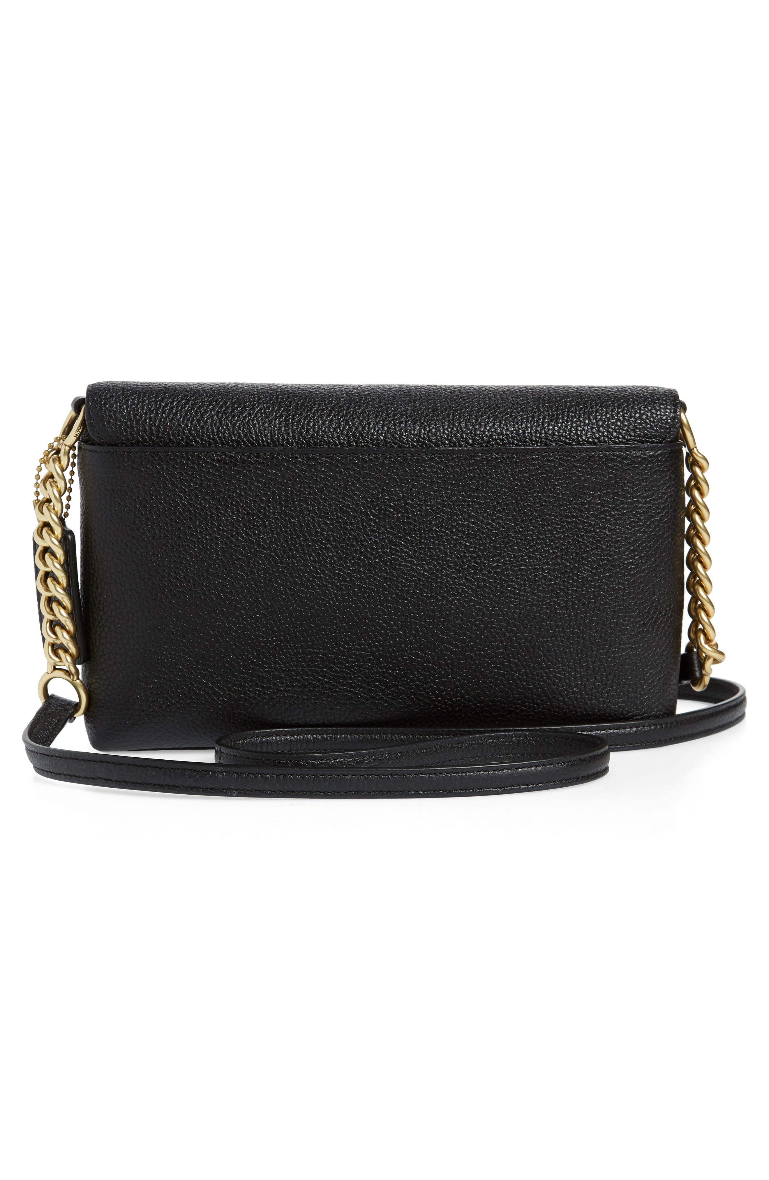 COACH Crosstown X Leather Crossbody Bag, Alternate, color, 