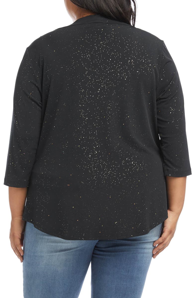 Karen Kane Sparkle Cowl Neck Top, Alternate, color, 