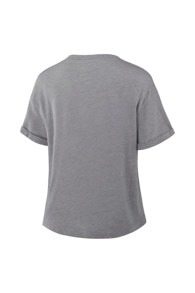 Women's Fanatics Heather Gray Philadelphia Eagles Tribute Tri-Blend T-Shirt, Alternate, color, Heather Gray