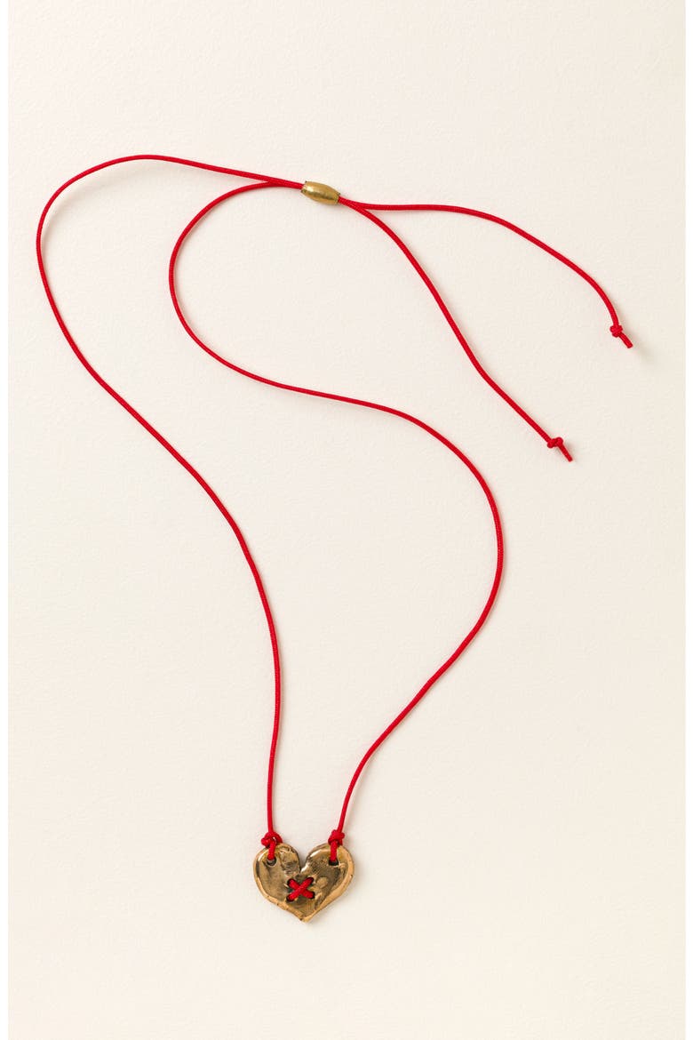 Mended Heart Necklace, Alternate, color, multi