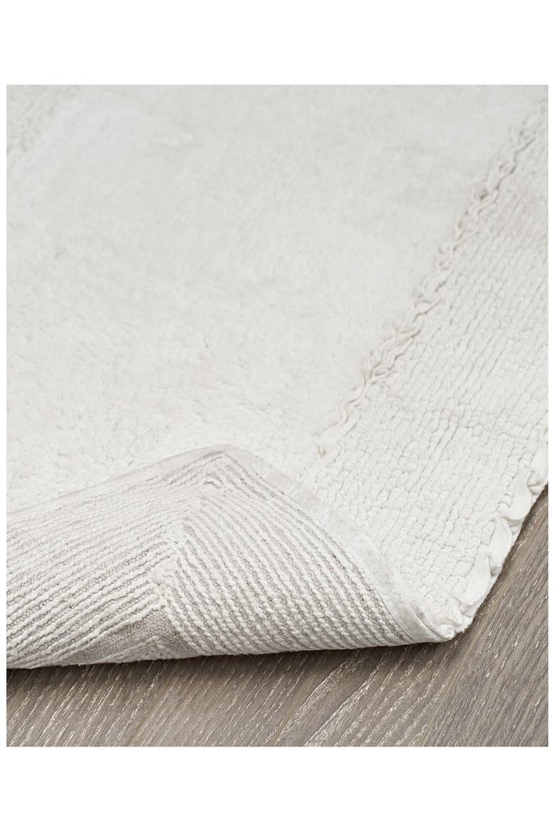 Ruffle Cotton 2-Piece Bath Mat Set, Alternate, color, WHITE