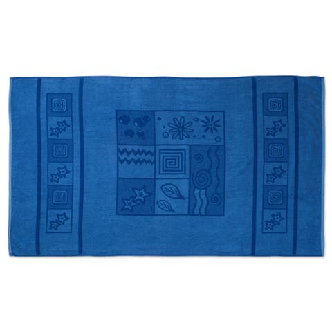 Double Jacquard Square Beach Towel 36x64"
