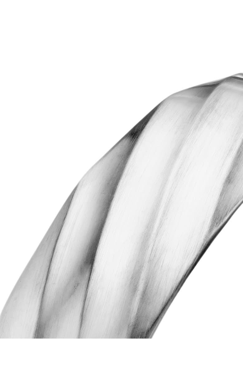 David Yurman Cable Edge Cuff Bracelet in Recycled Sterling Silver, Alternate, color, Sterling Silver