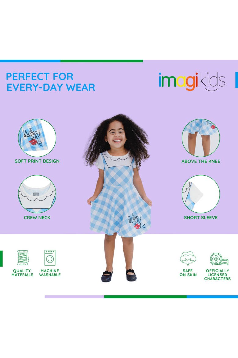 Dorothy Skater Dress, Alternate, color, Dorothy Blue