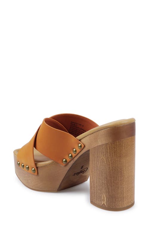 Candies Candie's Maggy Platform Slide Sandal In Brown