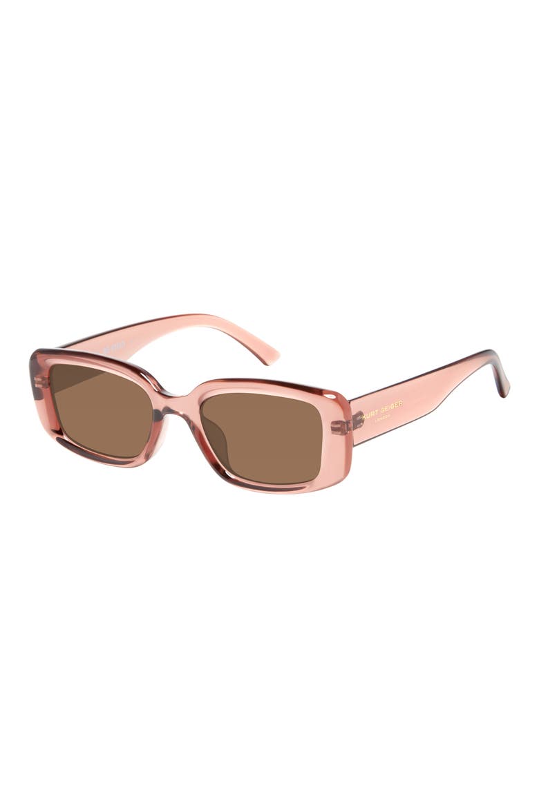 52mm Rectangular Sunglasses, Alternate, color, NUDE CRYSTAL