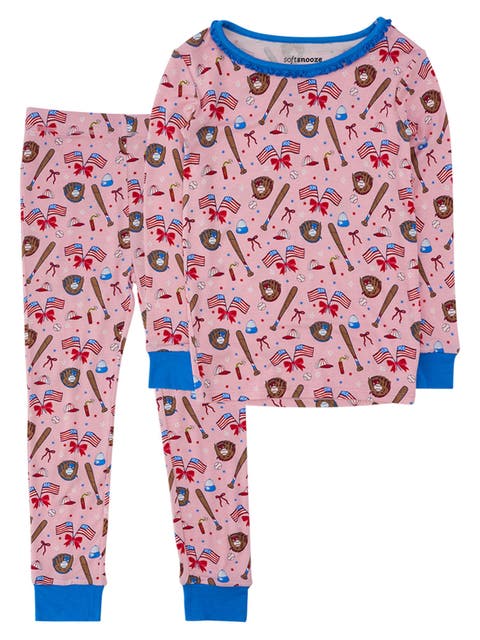 SoftSnooze Ruffle One Piece Footie Pajama