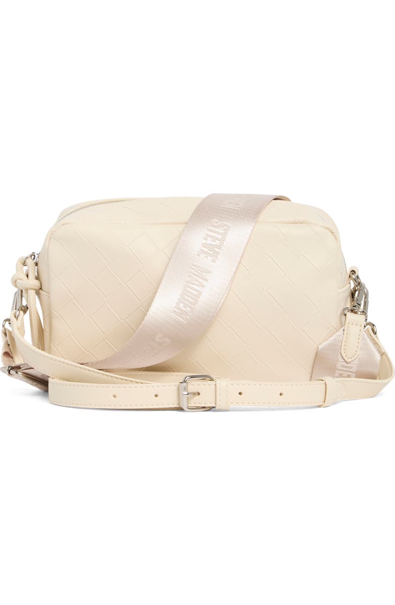 Steve Madden Embossed Woven Crossbody Bag, Alternate, color, Blonde