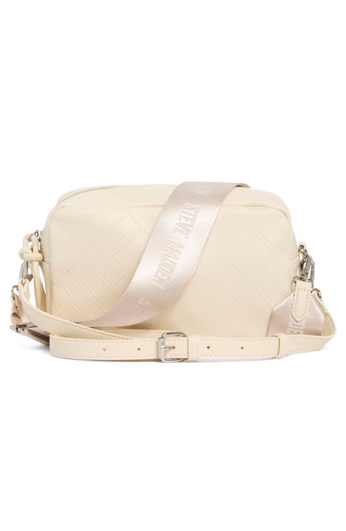 Steve Madden Embossed Woven Crossbody Bag In Blonde