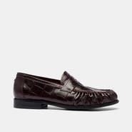MARC NOLAN Kennedy Embossed Pleated Penny Loafer