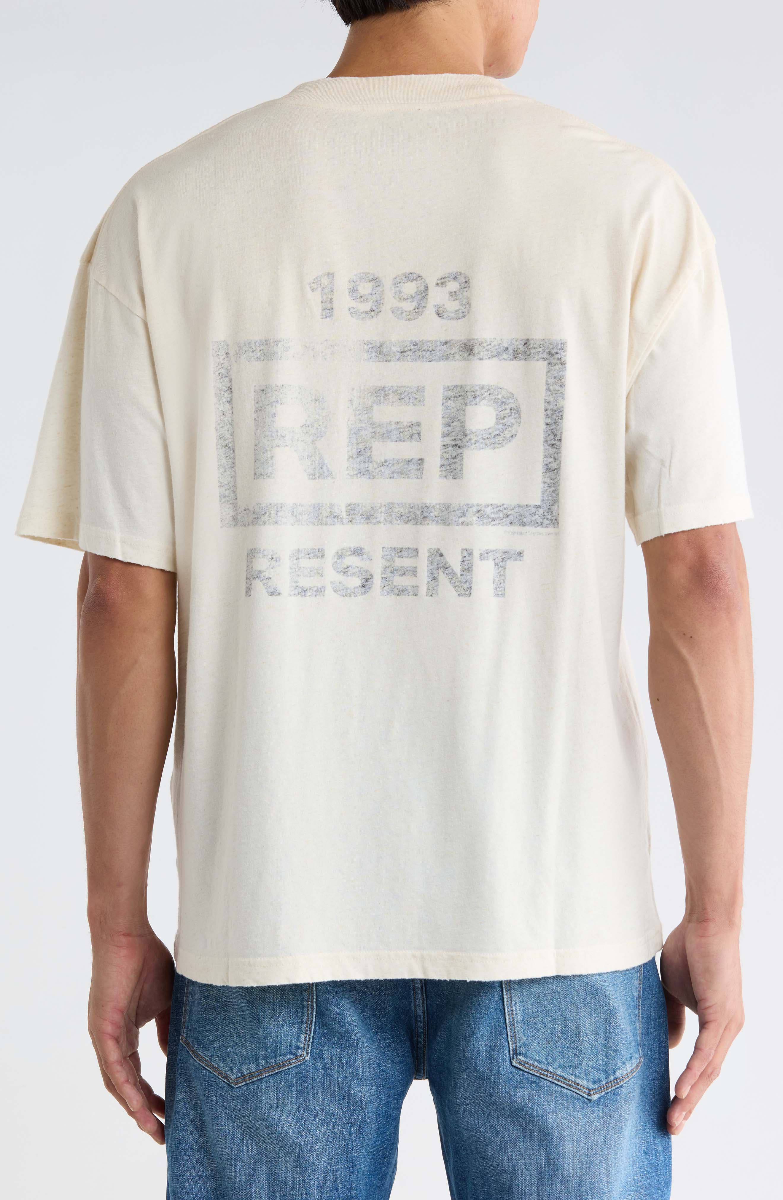 Represent Reverse Resent Oversize Cotton & Hemp Graphic T-Shirt (Men ...