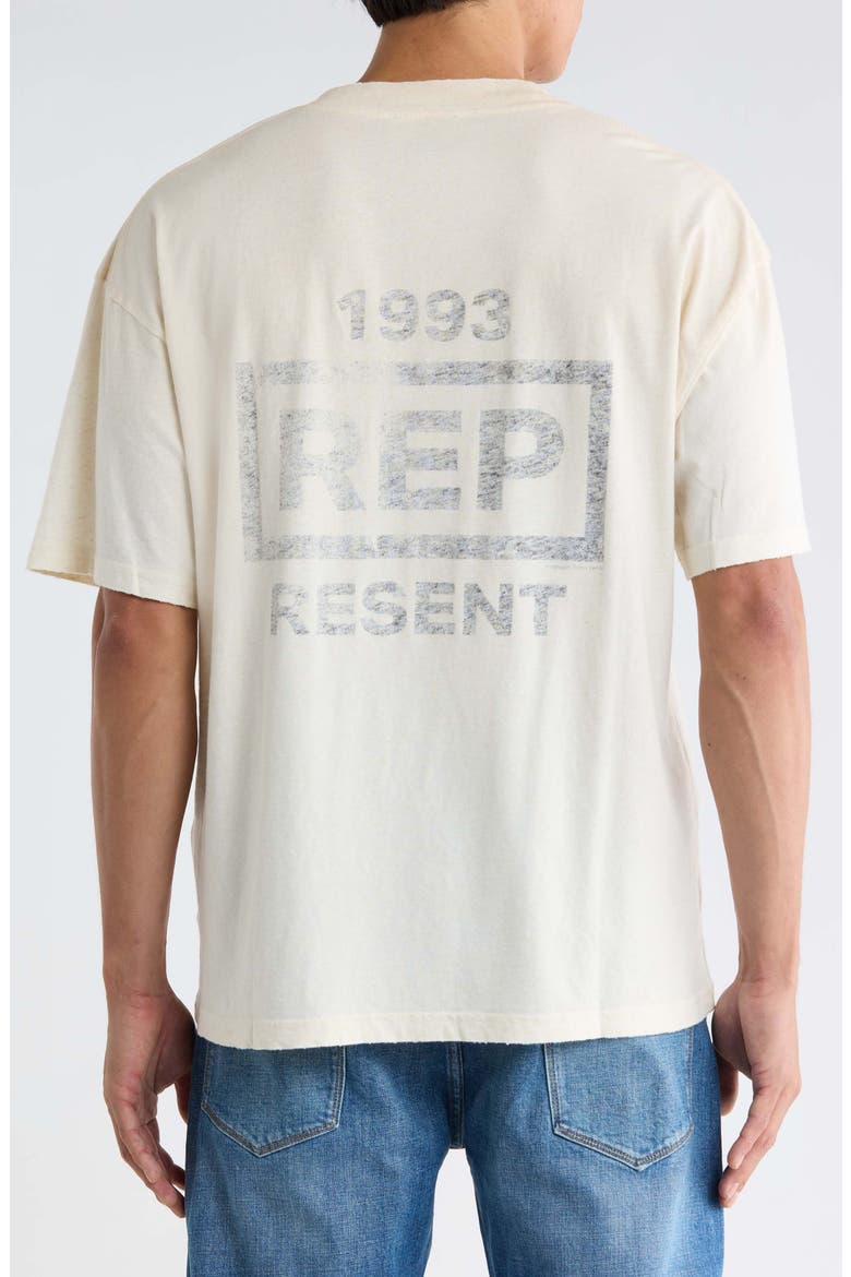 Reverse Resent Oversize Cotton & Hemp Graphic T-Shirt, Alternate, color, FLAT WHITE