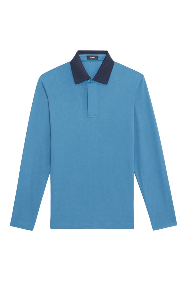 Kayser Long Sleeve Polo, Alternate, color, MIDNIGHT - G0C