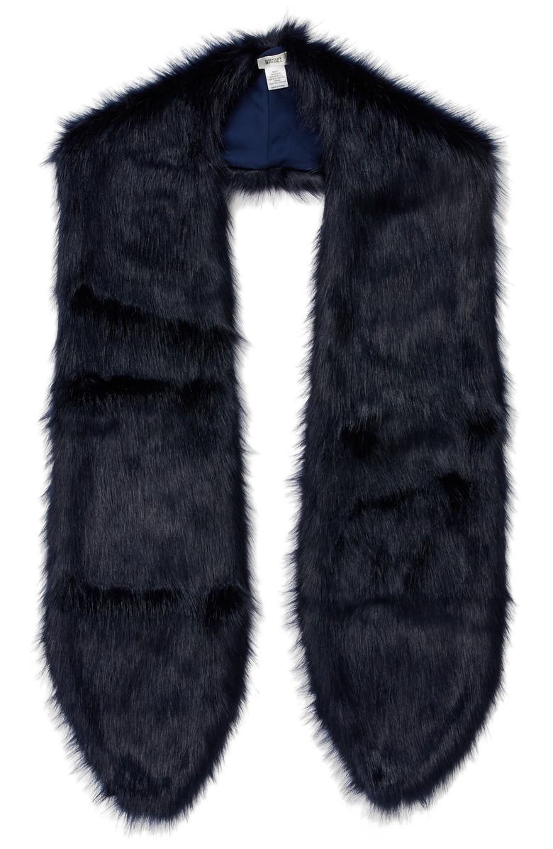 Badgley Mischka Collection Badgley Mischka Faux Mink Stole, Alternate, color, 