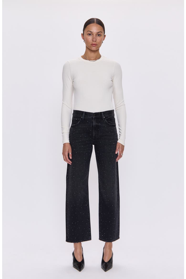 Lexi Diamante Jeans, Alternate, color, SILVER SCREEN
