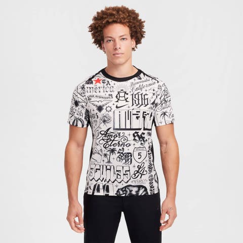 Men's Nike Cream Club America 2024/25 CA x CA Academy Pro Pre-Match Performance Top