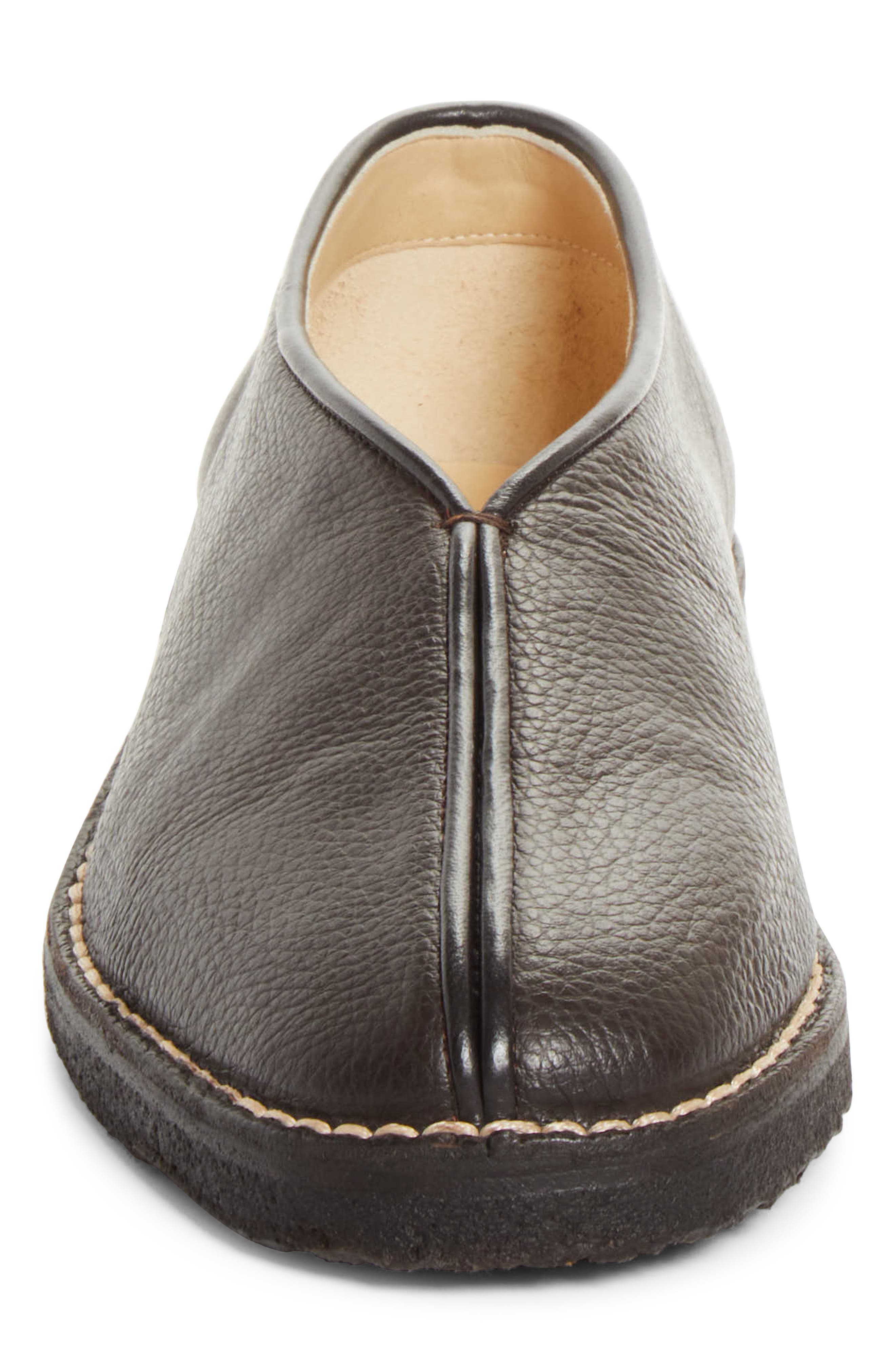 Lemaire Piped Crepe Slipper Loafer, Alternate, color, Dark Brown