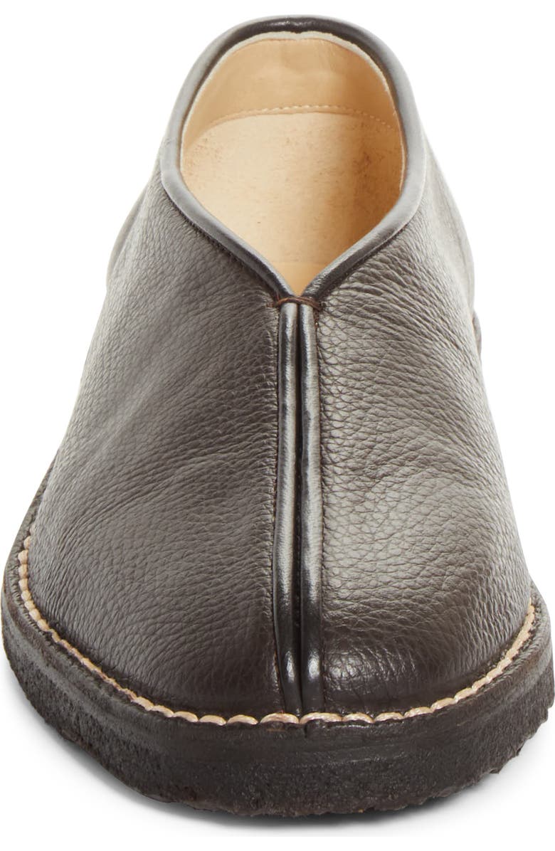 Lemaire Piped Crepe Slipper Loafer, Alternate, color, Dark Brown