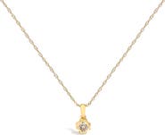 Haus of Brilliance 14K Yellow Gold Plated Sterling Silver 1/5 Cttw Diamond Swirl Pendant Necklace