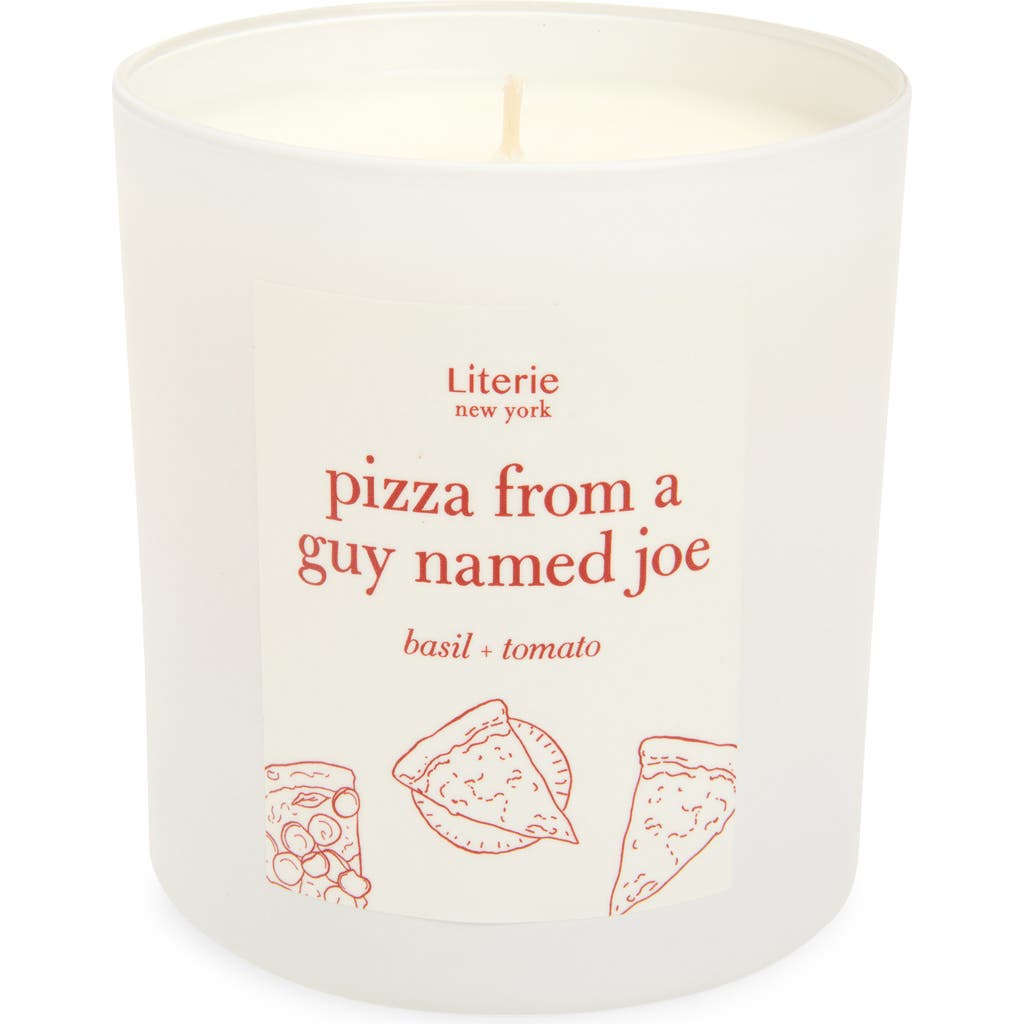 Literie Pizza From A Guy Named Joe Scented Candle In White