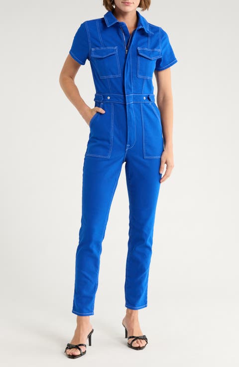 Fit for Success Stretch Cotton Twill Jumpsuit