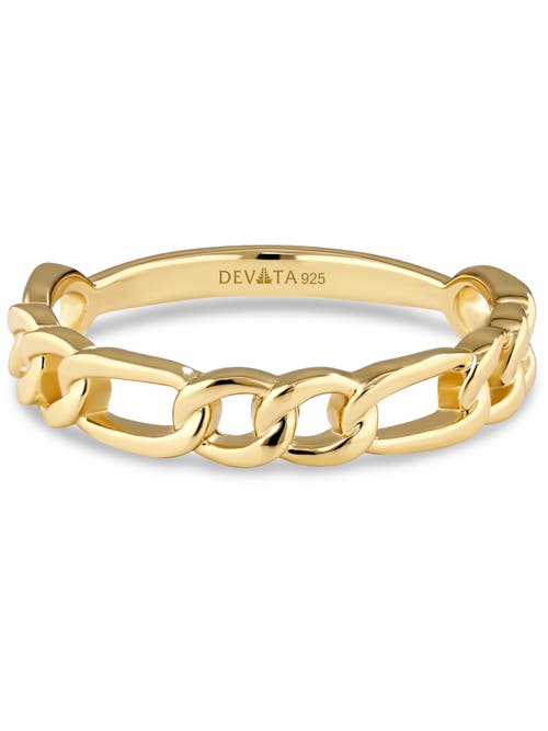 Devata Figaro Link Ring In Gold