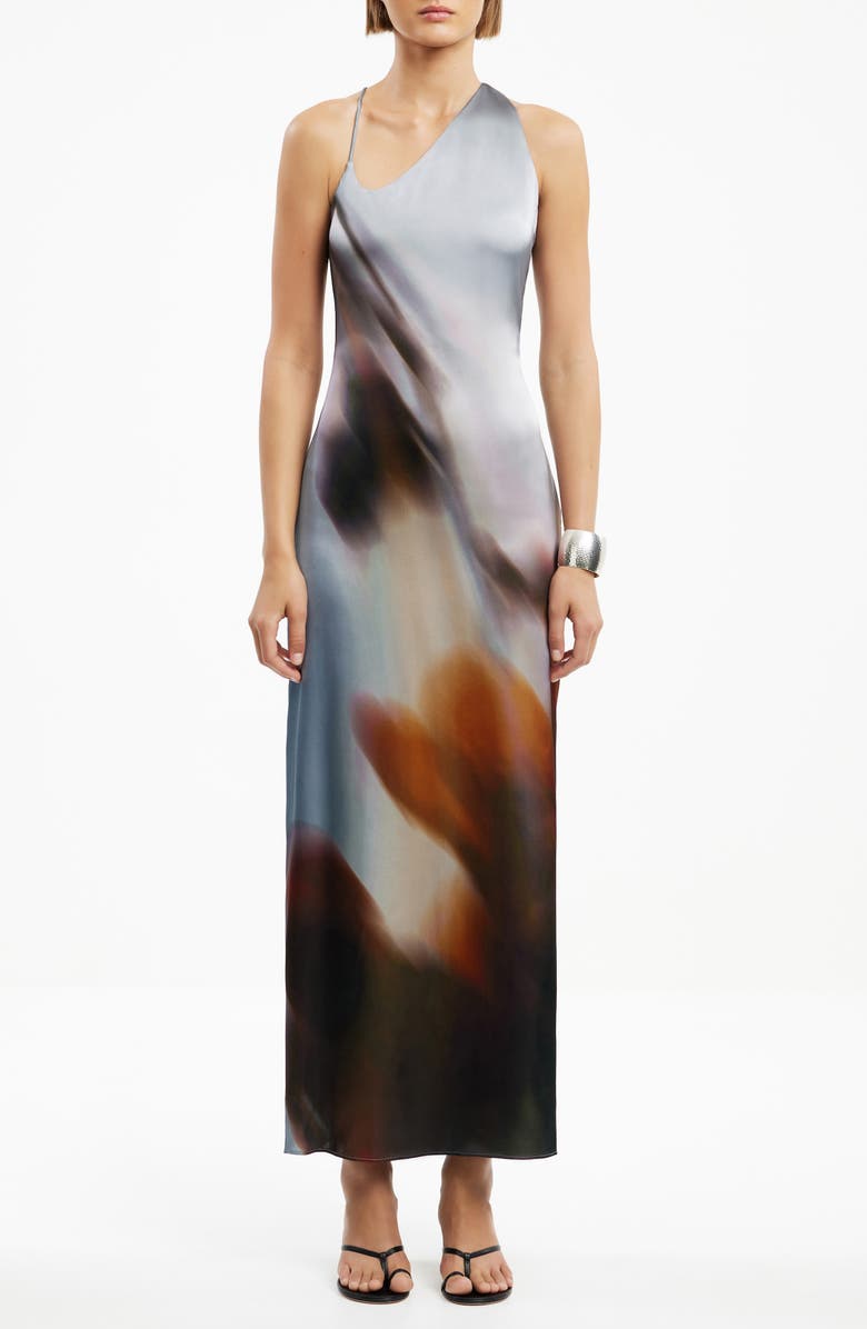 Significant Other Sora Stretch Satin Maxi Dress, Main, color, Lucid Bloom