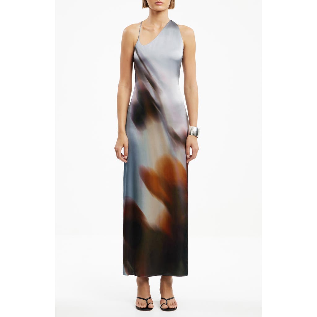 Significant Other Sora Stretch Satin Maxi Dress In Multi