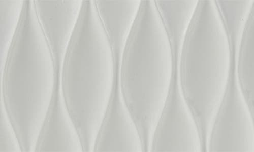 Roselli Trading Company Wave Tissue Box Cover In White Resin