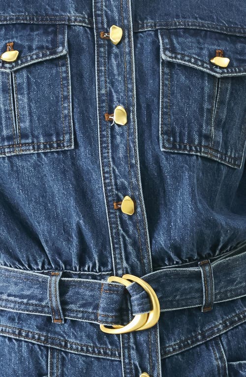 Freemarket Denim Romper In Denim
