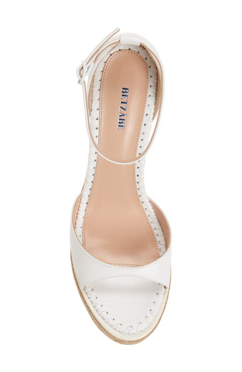Betzábe Isabel Espadrille Wedge In White Calf