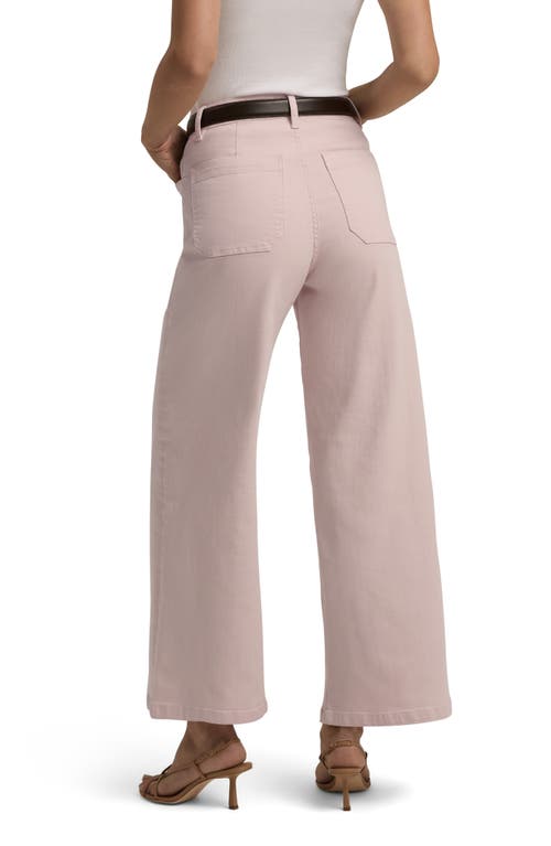 Favorite Daughter The Mischa Super High Waist Wide Leg Jeans In Pale Pink