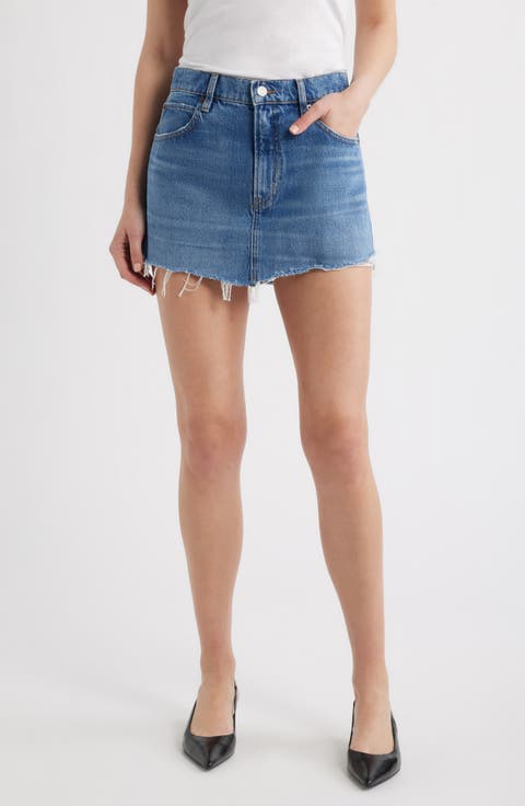The Cutoff Denim Miniskirt (Rosalie)