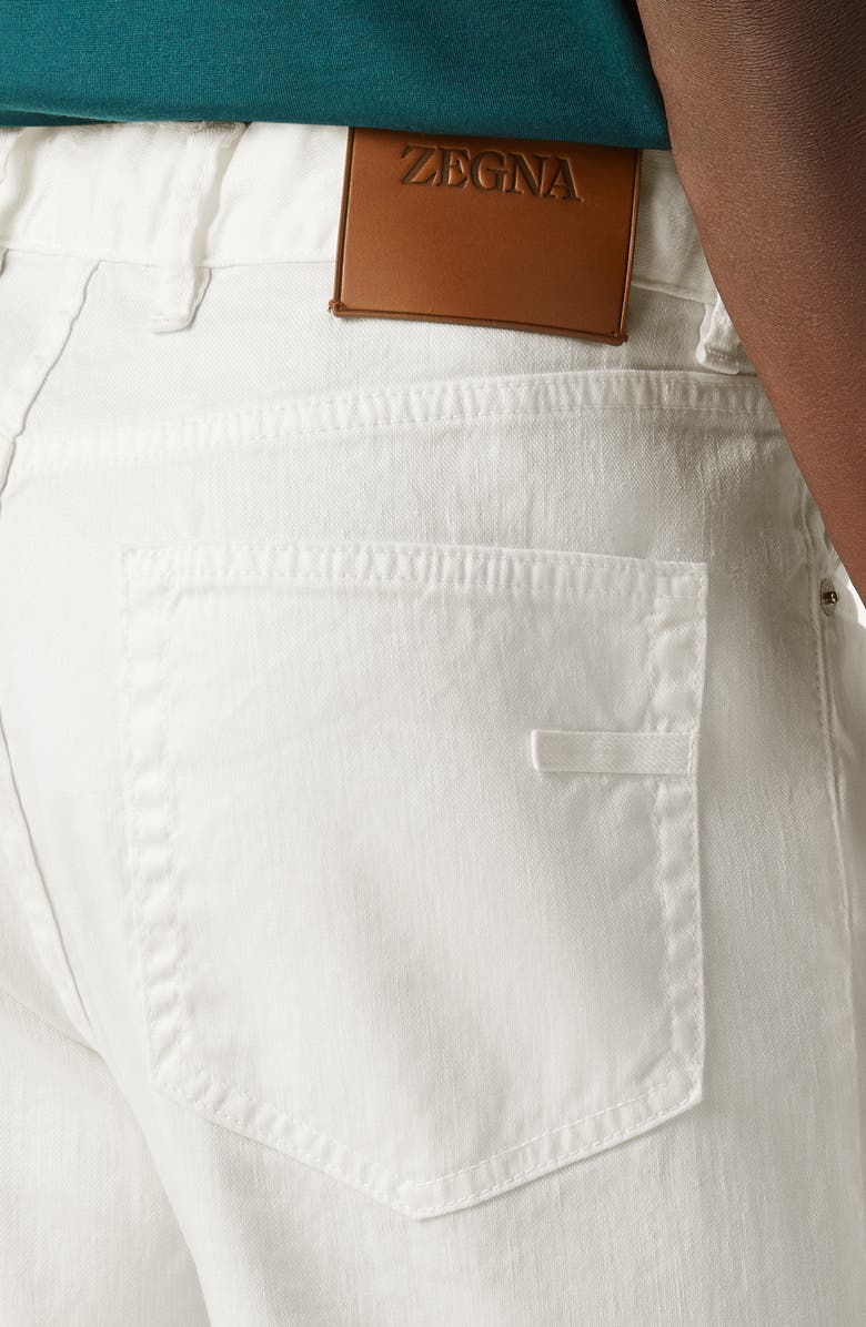 ZEGNA Slim Fit Jeans, Alternate, color, White