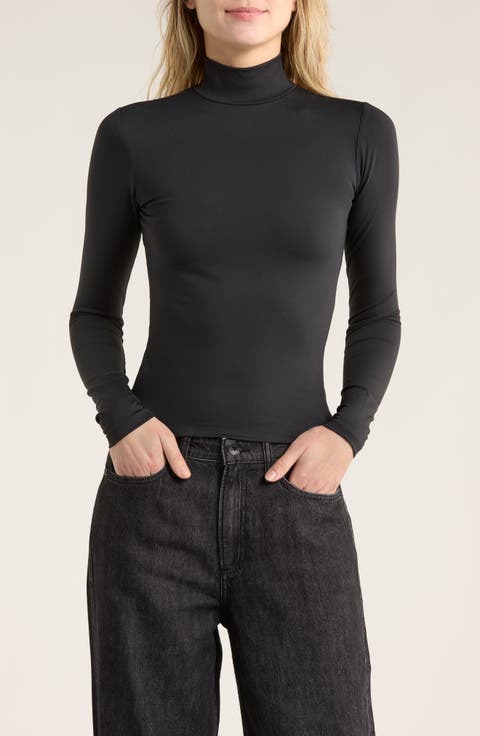 Enhance Long Sleeve Turtleneck Top