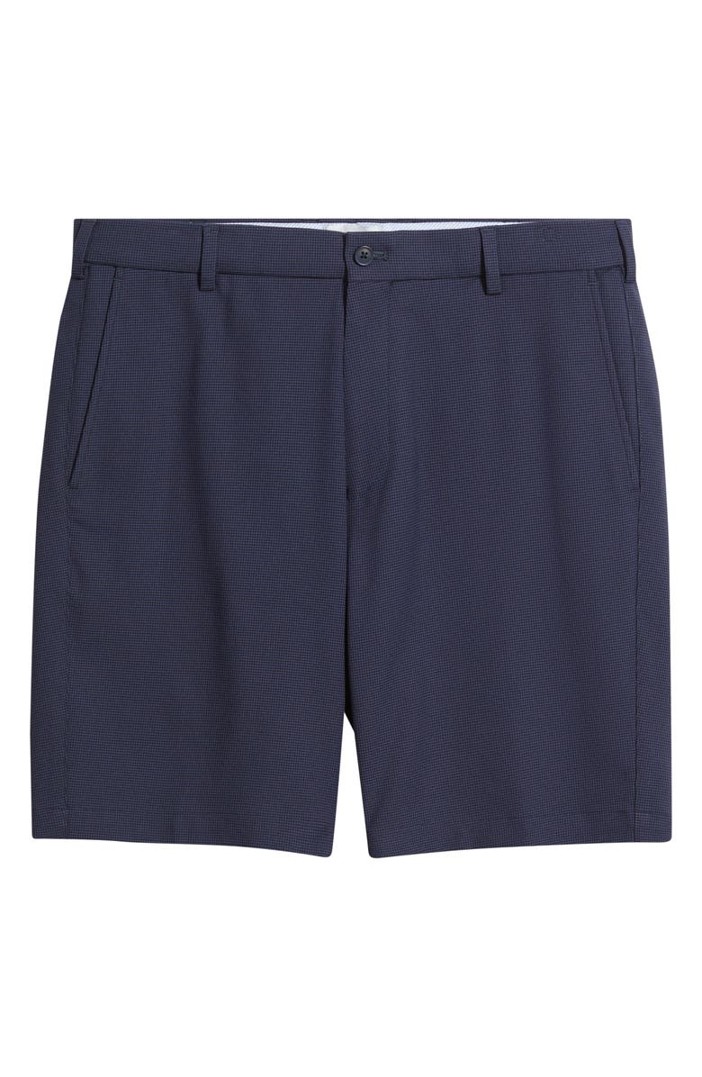 Peter Millar Salem Houndstooth Performance Shorts, Main, color, Navy