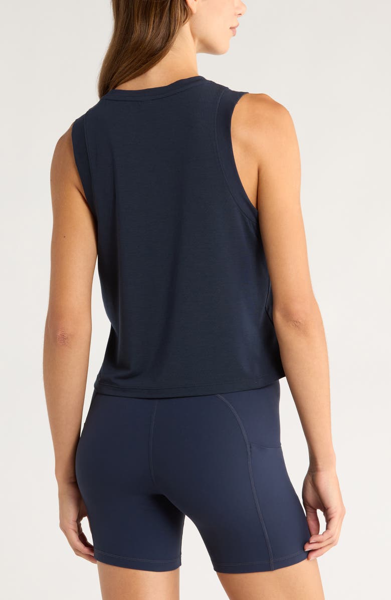 Zella Breathe Active Tank, Alternate, color, Navy Sapphire