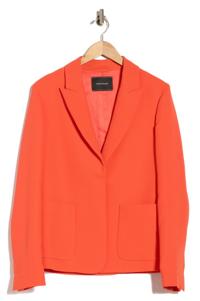 Notched Lapel Jacket, Main, color, ORANGE