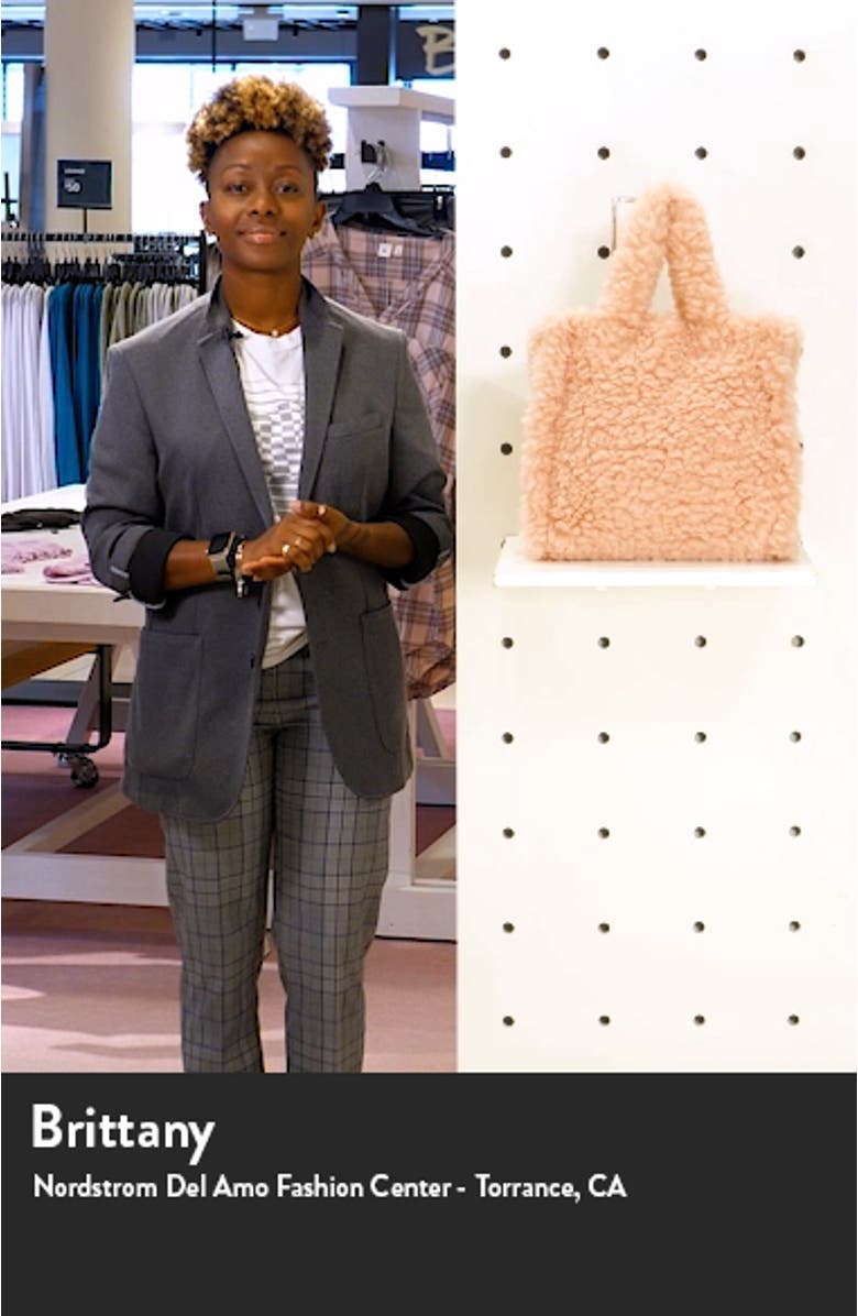 Medium Lolita Faux Sherling Tote, sales video thumbnail