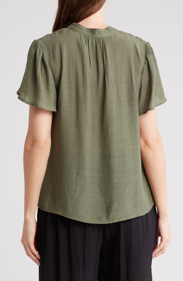 Nanette Lepore Eyelet Inset Top, Alternate, color, 