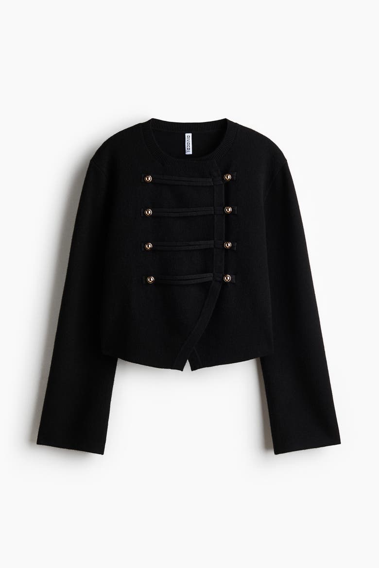 Short Cardigan, Alternate, color, Black