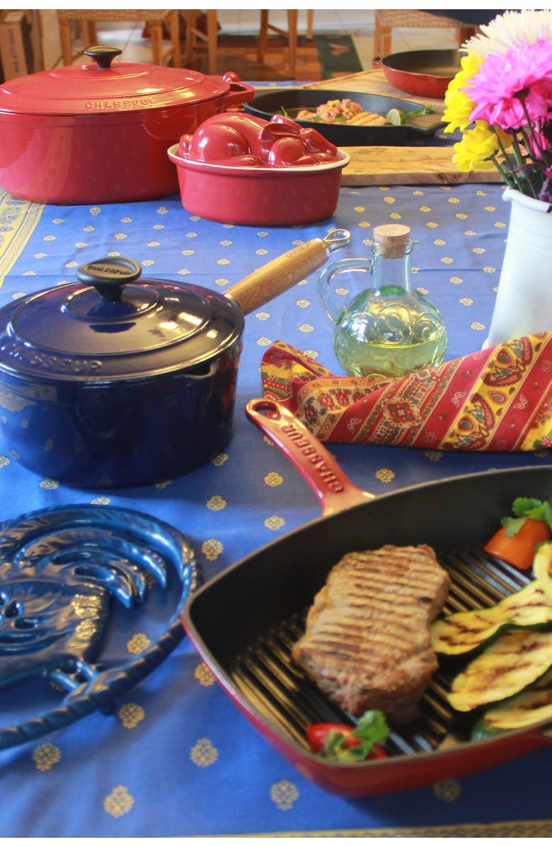 FRENCH HOME Flame Red Cast Iron Rooster Trivet, Alternate, color, Flame Red