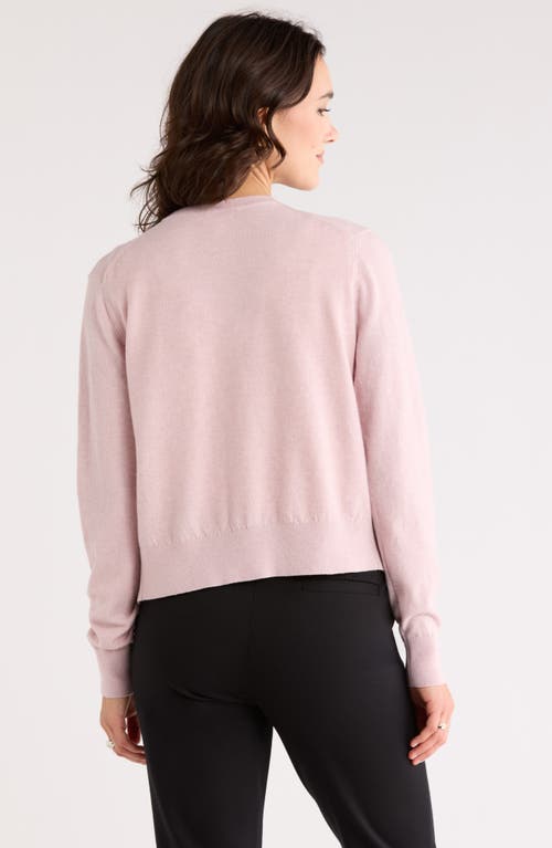 Nordstrom Rack Crewneck Cardigan In Pink