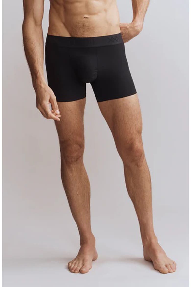 Active C.O.R. 4-Inch Performance Boxer Trunks, Alternate, color, BLACK